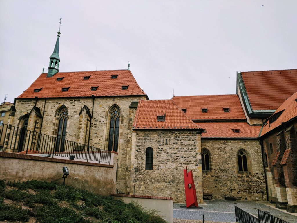 Church with monastery buildings