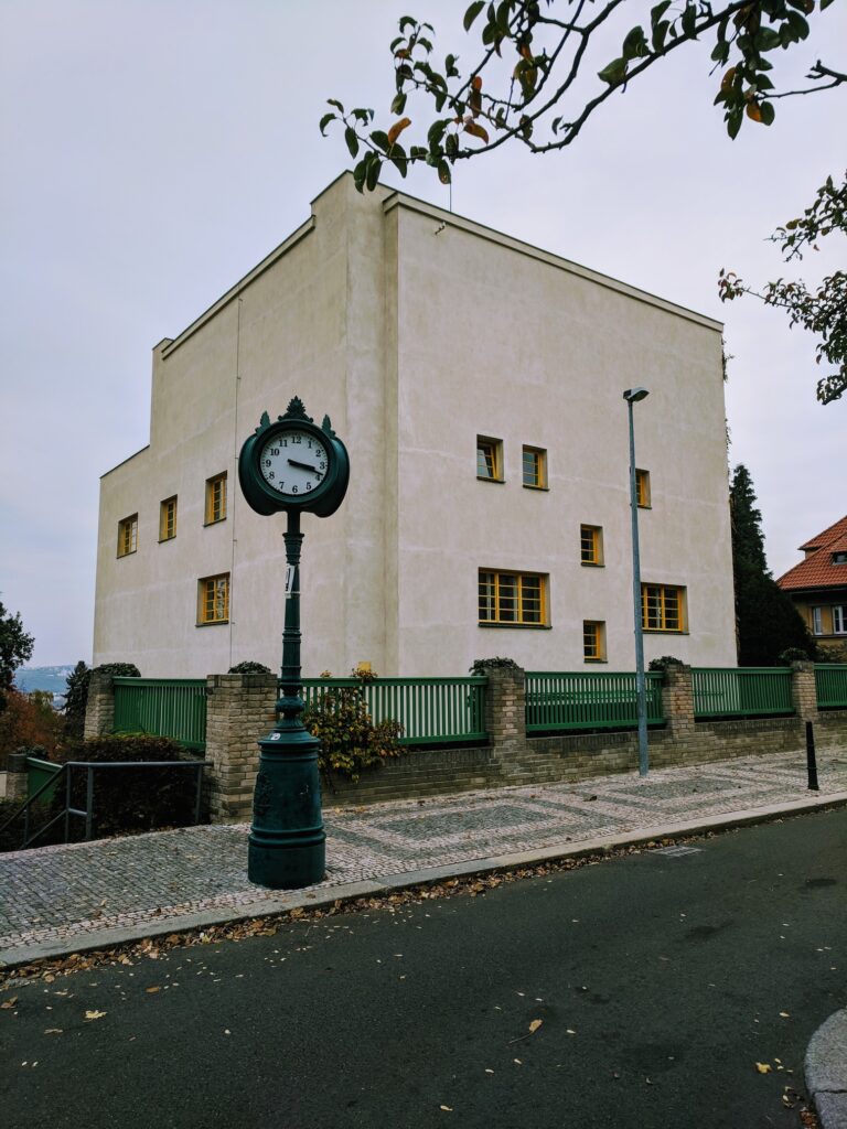 Villa Mullerin the dark autum afternoon