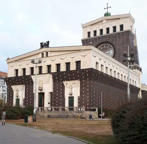 Church of the sacred Heart which is the main dominant of the square Jiriho z Podebrad