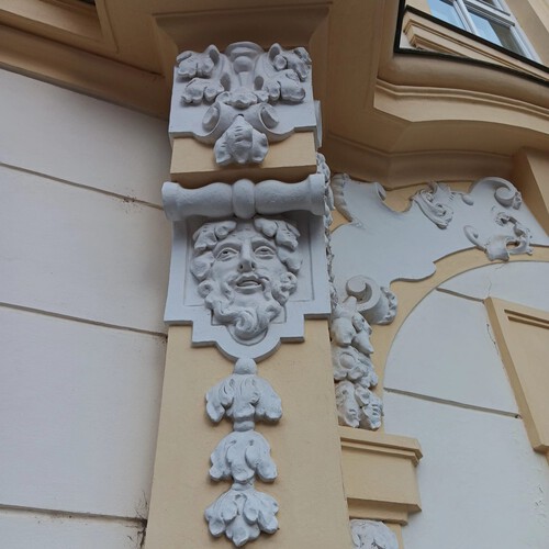 Hradcany square- beautiful detail on the building