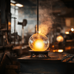 Glass blowing factory tour
